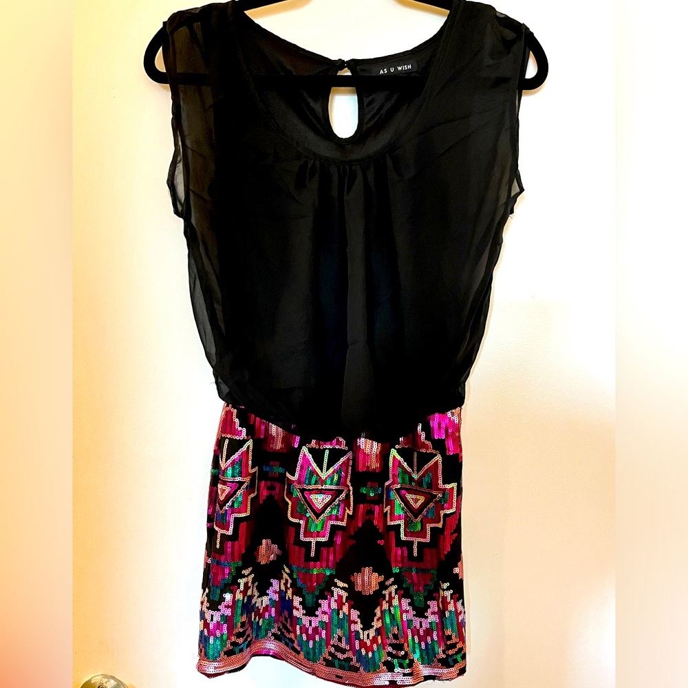 3/$25• AsUWish Sequined dress